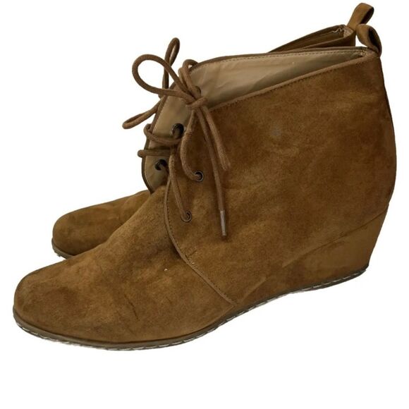Franco Sarto Annabelle wedge ankle brown boots - Picture 1 of 6